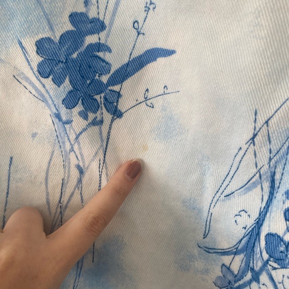 Vintage 90s Bill Blass Floral Jeans - Picture 4 of 9